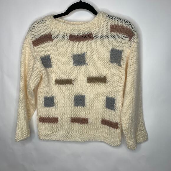 OHI Vintage Open Knit Sweater Sz Medium Acrylic - Picture 1 of 5